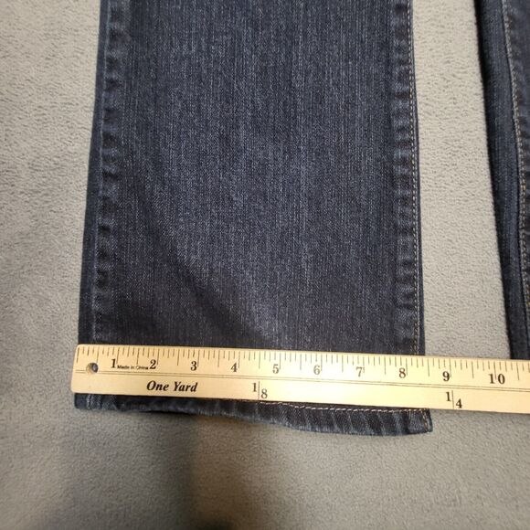 Levi's 515 Jeans Women's 8 Blue Bootcut Stretch Distressed Denim - Picture 5 of 10